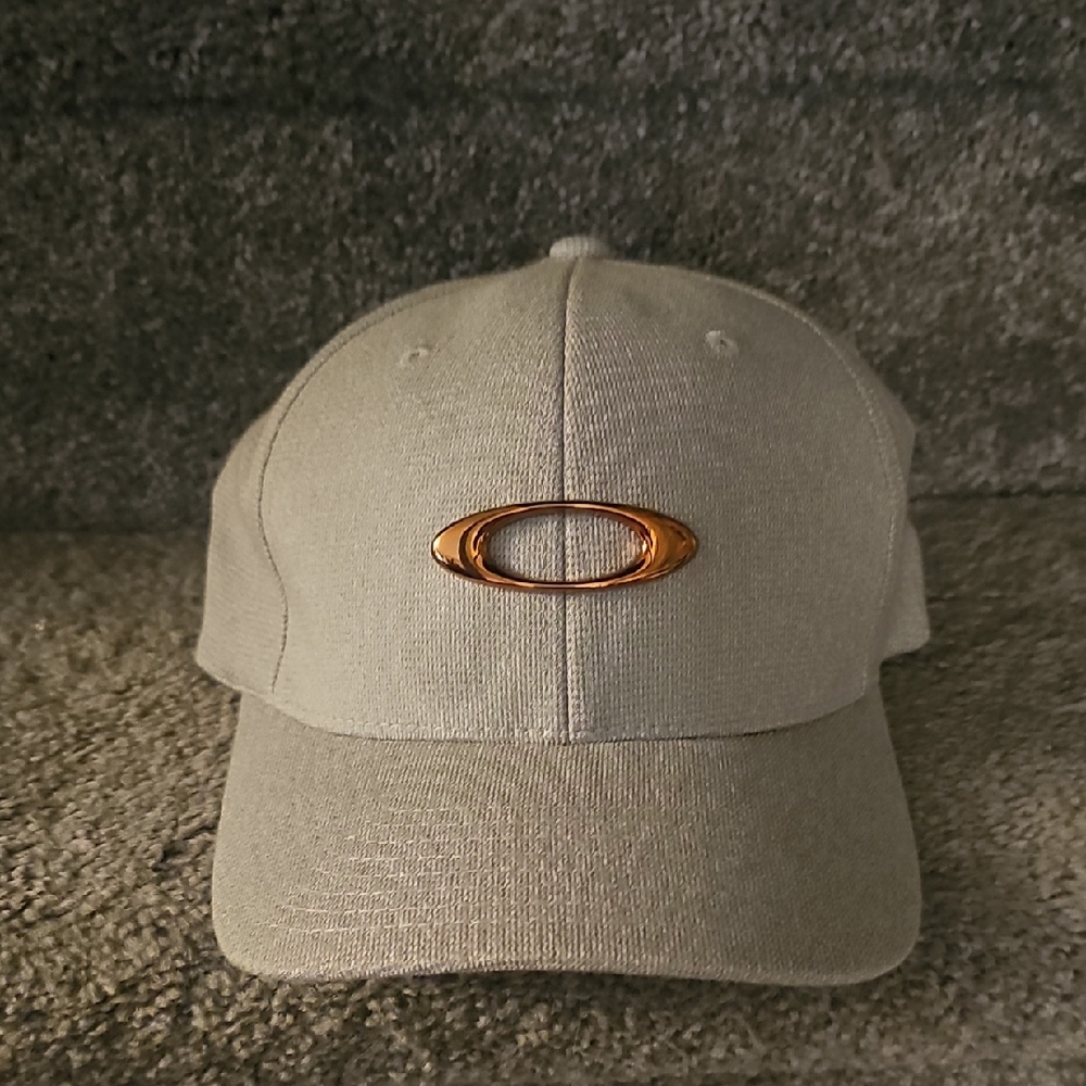 Beige Cap with Gold Logo